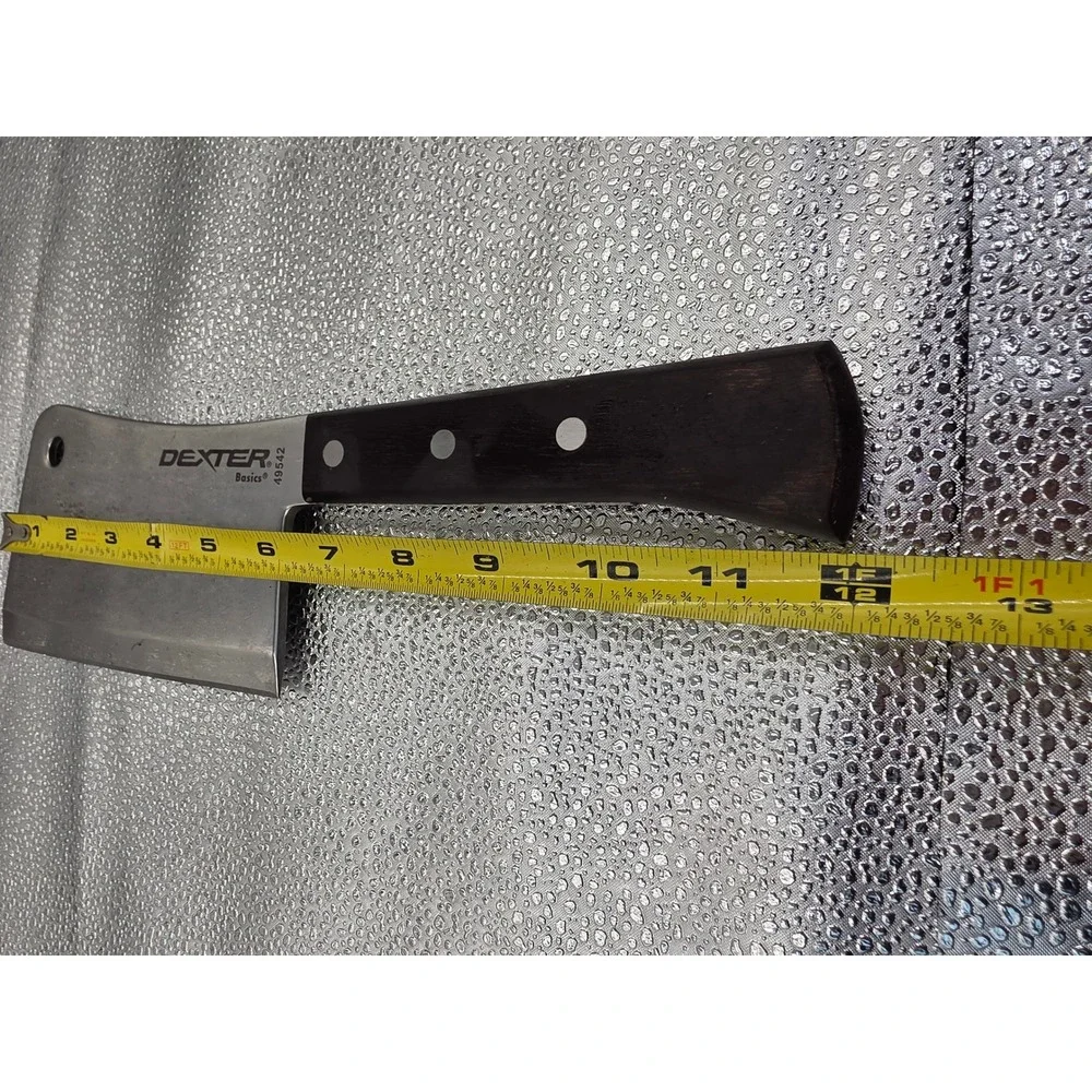 Dexter Basics 49542 Meat Cleaver 7 Inch Blade Wood Handle Heavy Duty Chopper O2